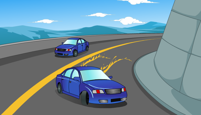 弯道制动失去转向能力是指汽车弯道制动时,不能按照给定方向行驶